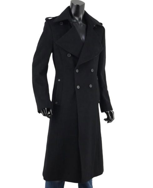Men's Double Breasted Napoleon Wool Coat