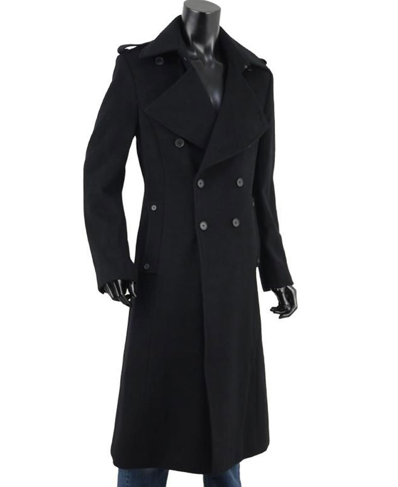 Men's Double Breasted Napoleon Wool Coat