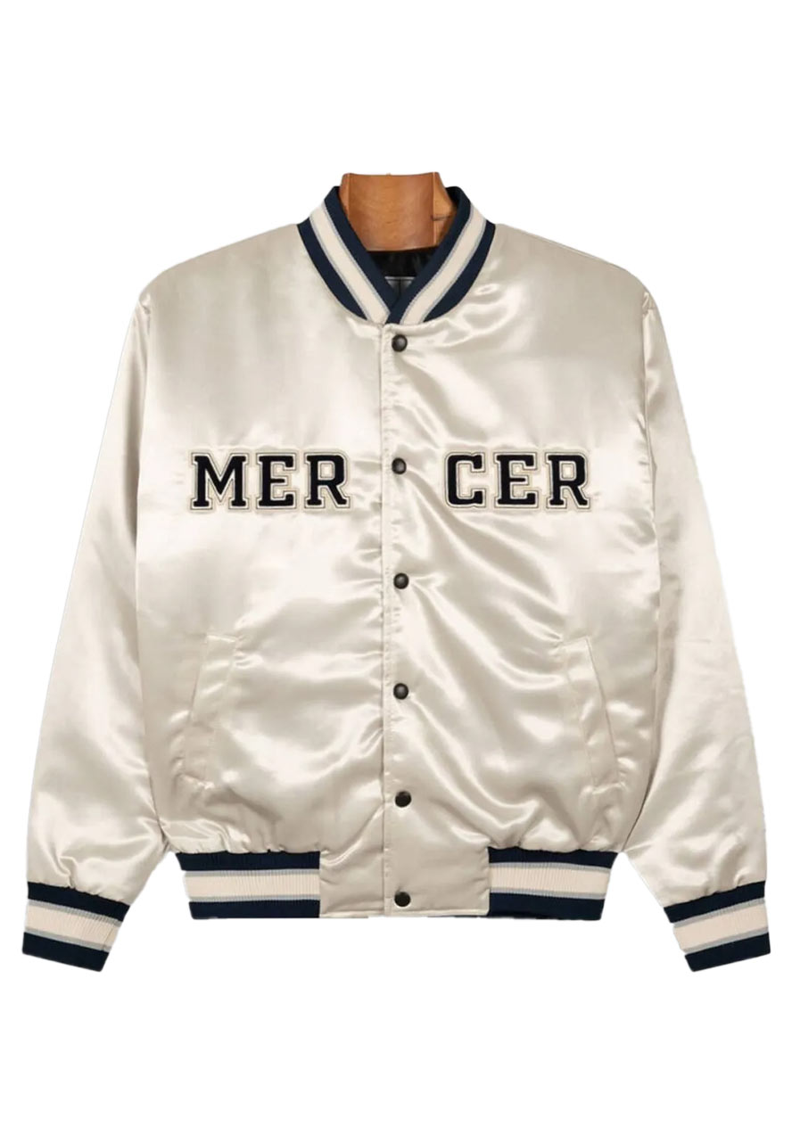 Mercer Off White Varsity Jacket