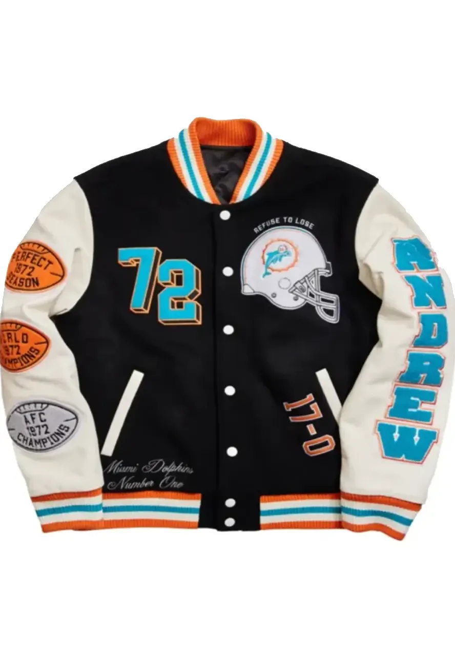 Miami Dolphins Letterman Jacket