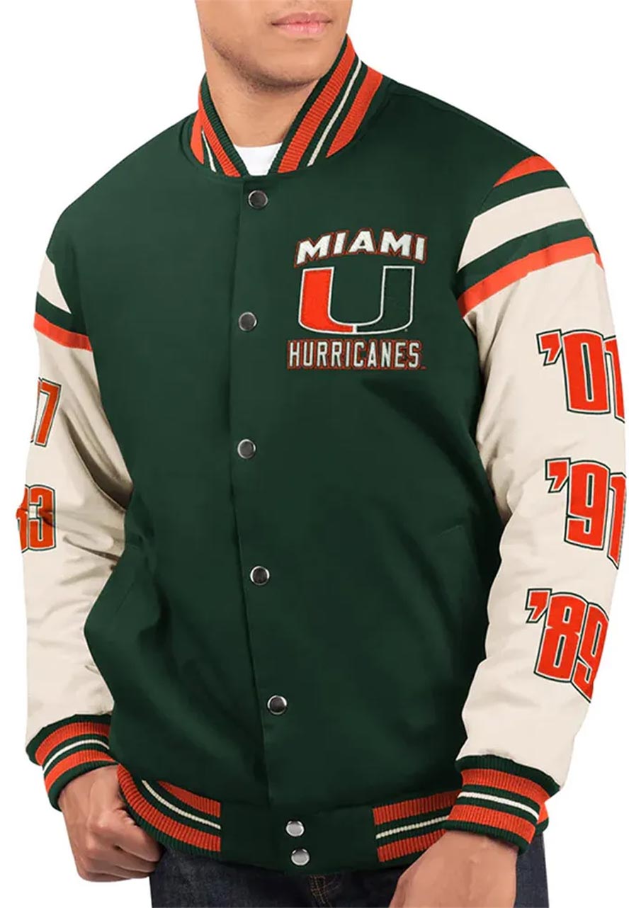 Miami Hurricanes Champions Varsity Jacket