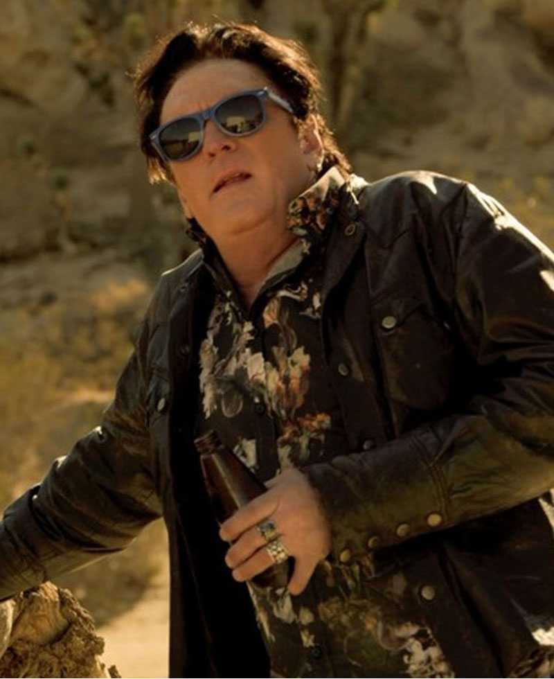 2 Graves In The Desert Michael Madsen Black Leather Jacket