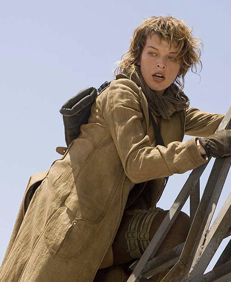 Milla Jovovich Resident Evil Extinction Trench Coat