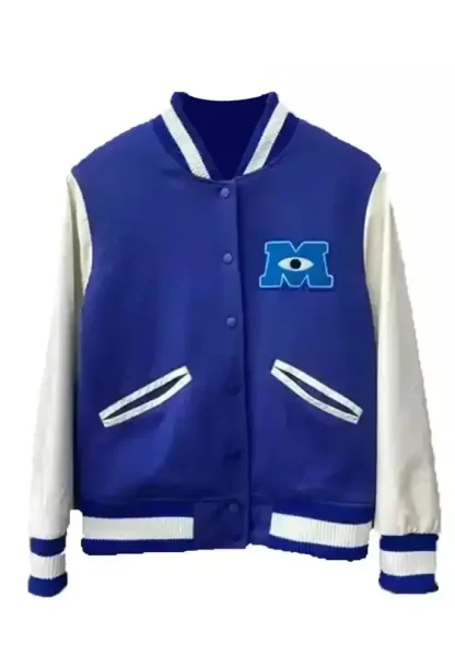 Monsters University Sulley Blue Varsity Jacket