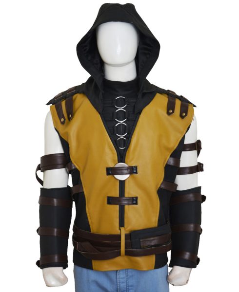 Hanzo Hasashi Mortal Kombat Scorpion Hoodie Vest