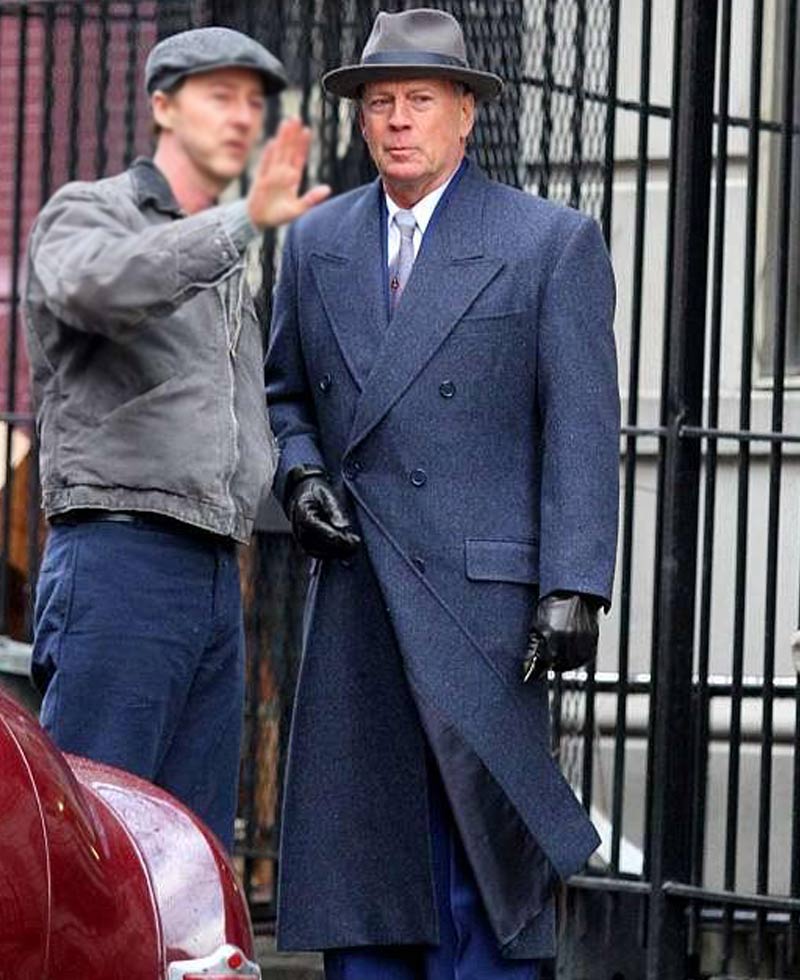 Motherless Brooklyn Bruce Willis Coat