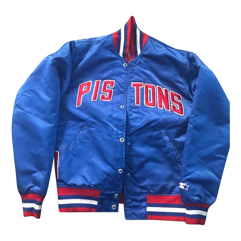 NBA Detroit Pistons 90’s Varsity Jacket