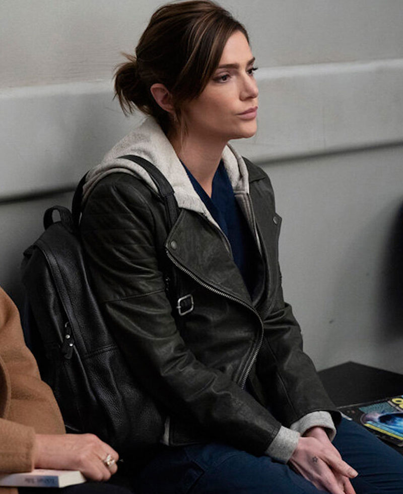 Janet Montgomery New Amsterdam Leather Jacket with Hood