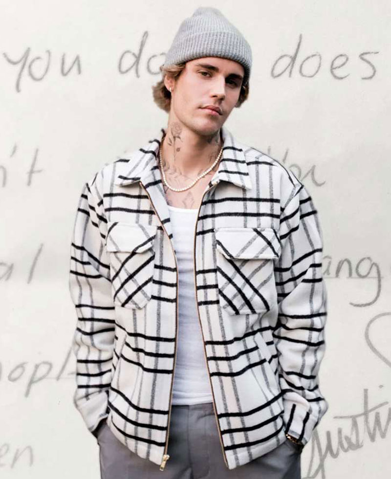 Justin Bieber Documentary Black and White Jacket