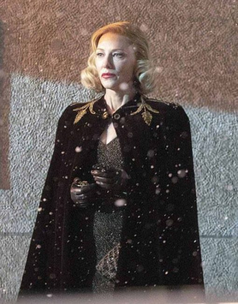 Nightmare Alley Lilith Ritter Cloak Black Coat
