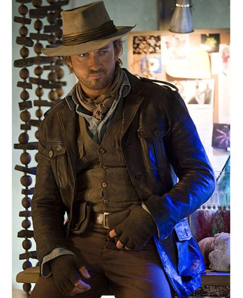 Alex Rover Nim's Island Gerard Butler Leather Jacket