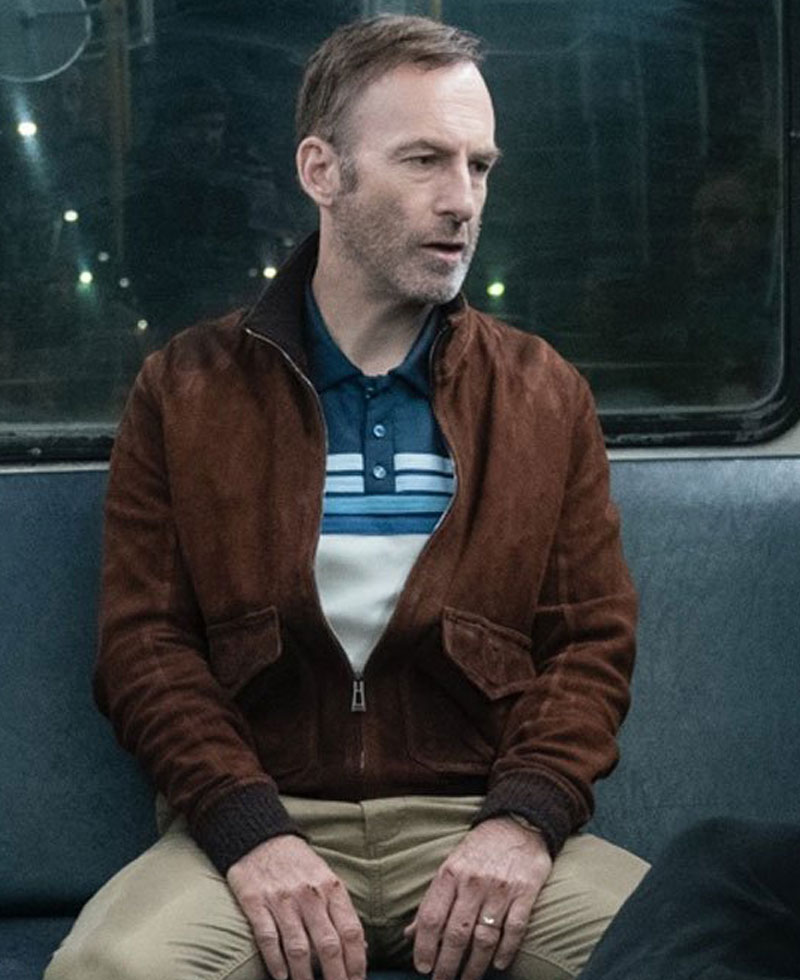 Bob Odenkirk Nobody Bomber Suede Jacket