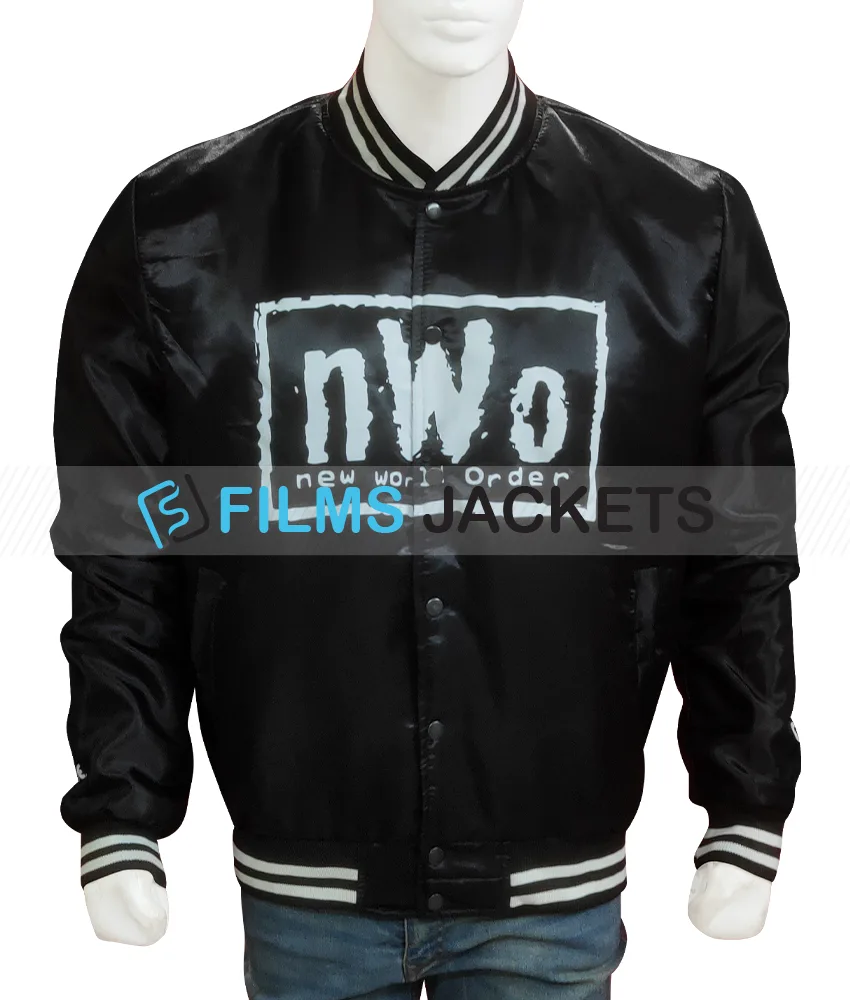 Men's Black Bomber New World Order Jacket