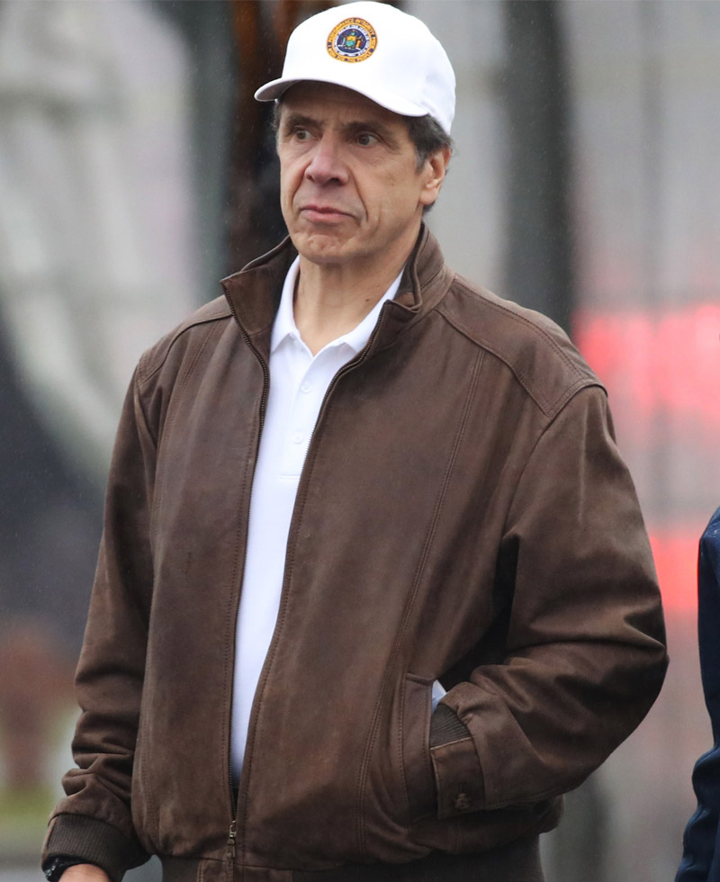 Andrew Cuomo NY Governor Leather Jacket