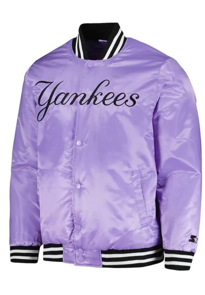 NY Yankees Cross Bronx Purple Jacket