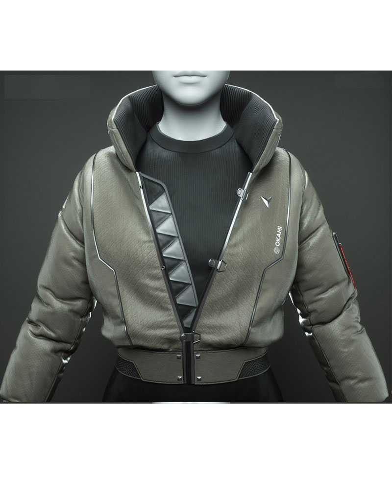 Okami Cyberpunk Bomber Jacket