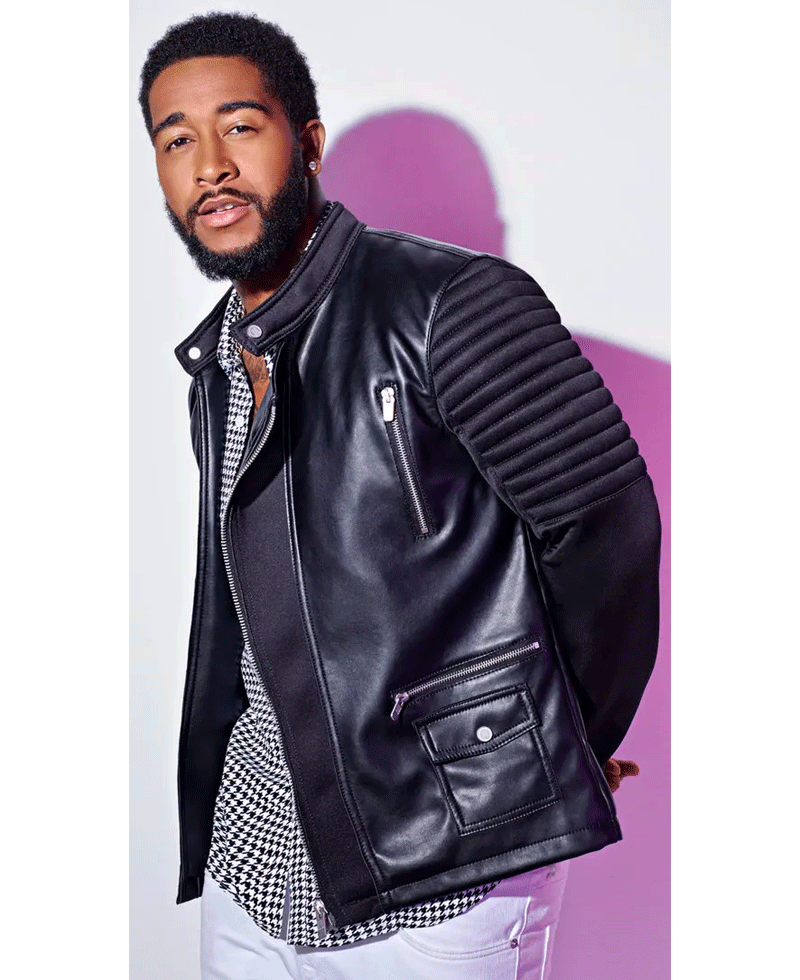 Omarion Grandberry Love & Hip Hop Hollywood Black Leather Jacket