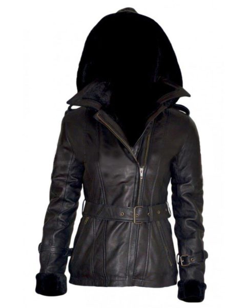Once Upon a Time Emma Swan Black Leather Jacket