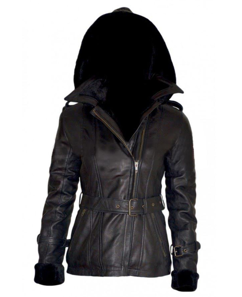 Once Upon a Time Emma Swan Black Leather Jacket
