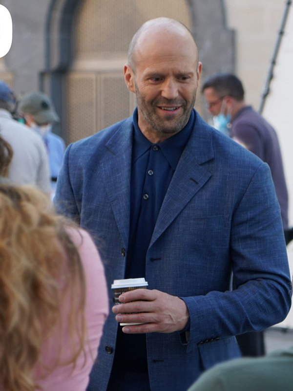 Operation Fortune Ruse de guerre  Jason Statham Cotton Blue Coat