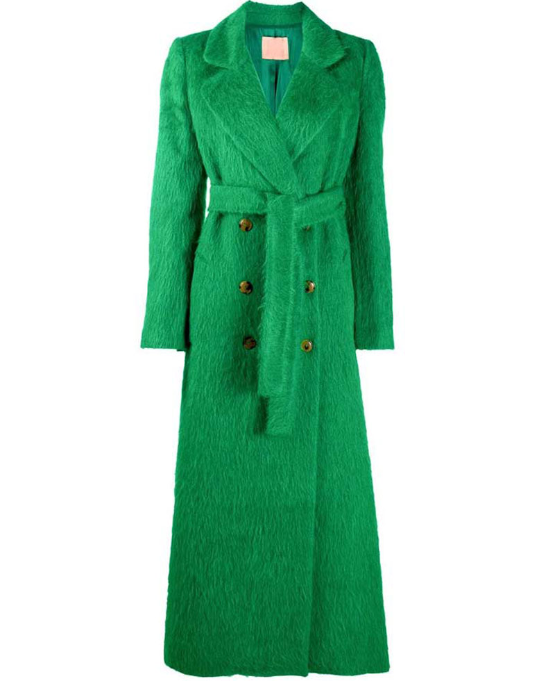 Sara Pascoe Out of Her Mind Green Belted Coat