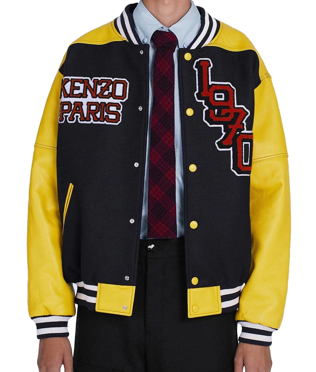 Paris Yellow Tiger 1970 Varsity Jacket