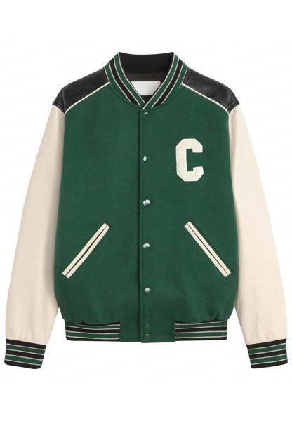 Park Jimin Green Varsity Jacket