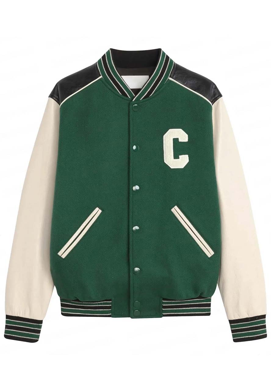 Park Jimin Green Varsity Jacket