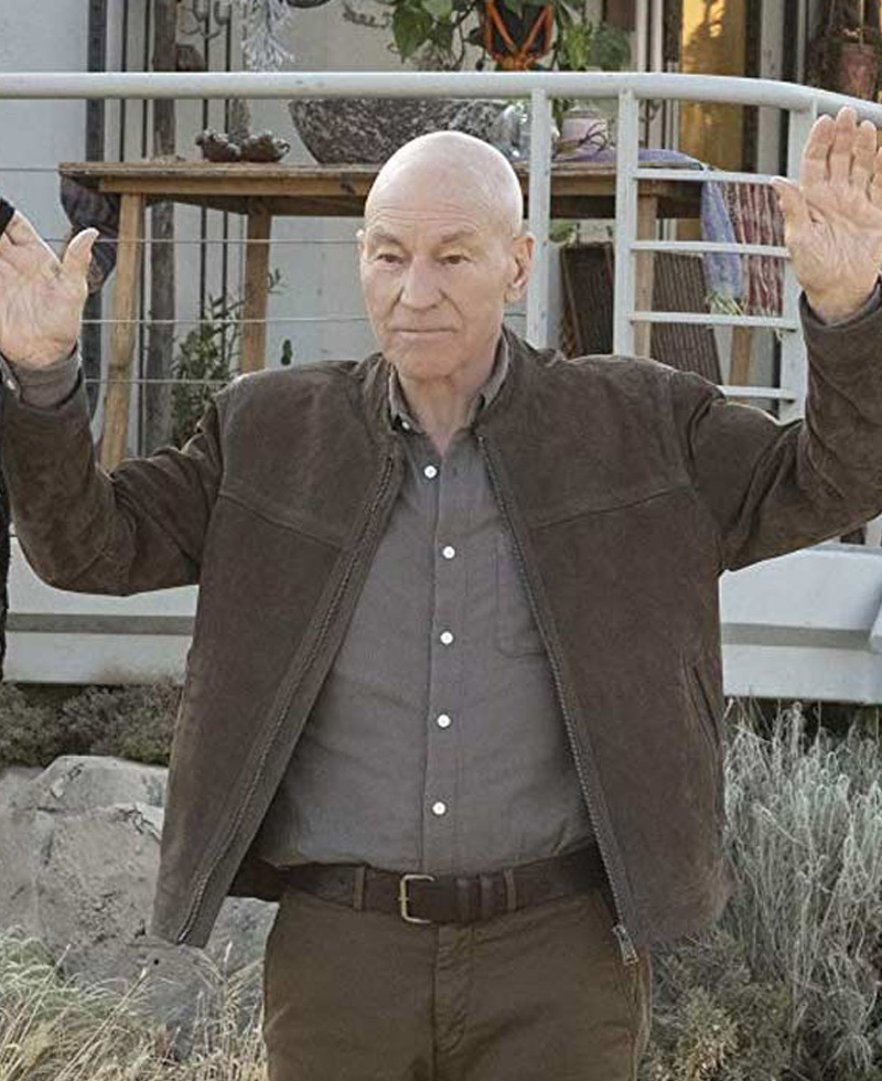 Patrick Stewart Star Trek Picard Brown Jacket
