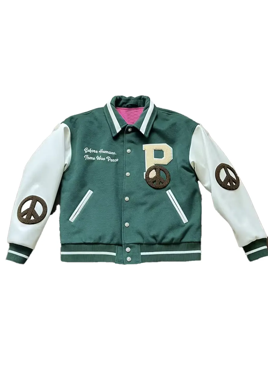 Peaceful People Varsity Jacket