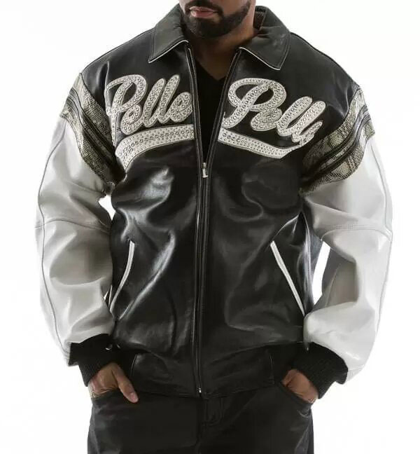 Pelle Pelle 1978 Black White Major League Jacket