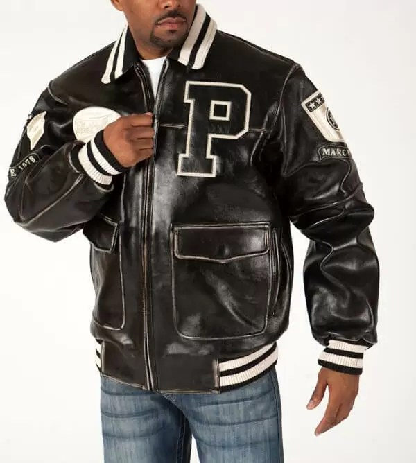 Pelle Pelle Marc Buchanan 1978 Black Bomber Jacket