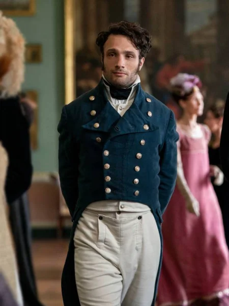 Persuasion 2022 Captain Frederick Wentworth Velvet Tailcoat