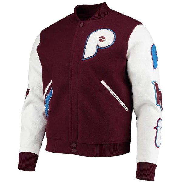 Philadelphia Phillies Burgundy Jacket
