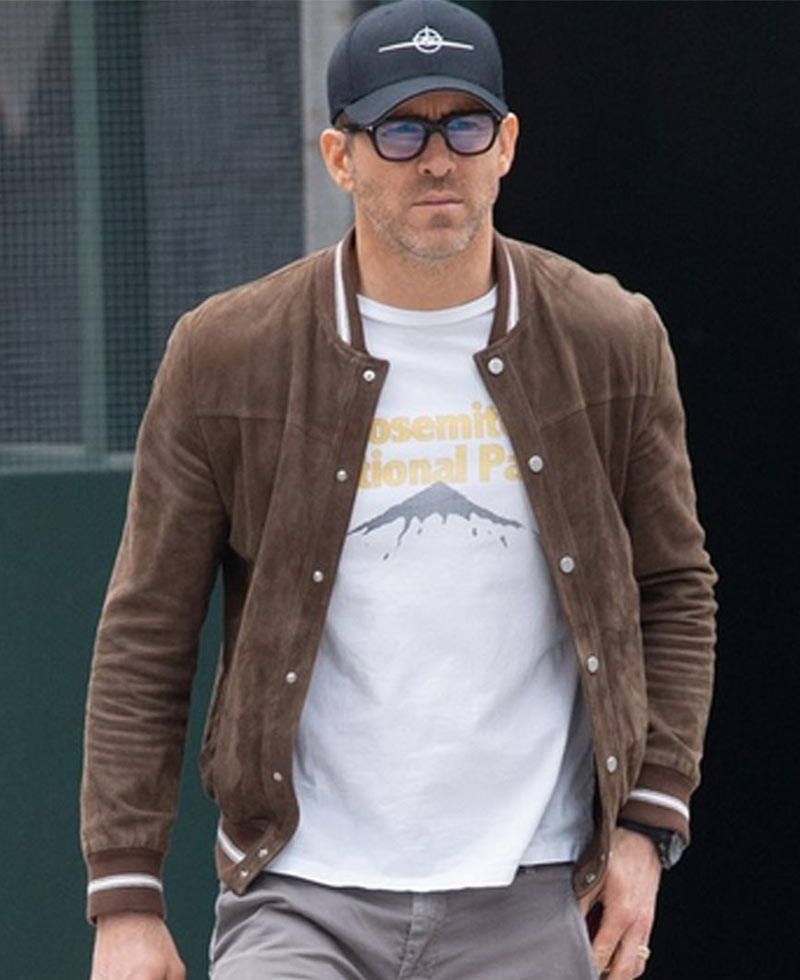 Pokemon Detective Pikachu Ryan Reynolds Suede Jacket