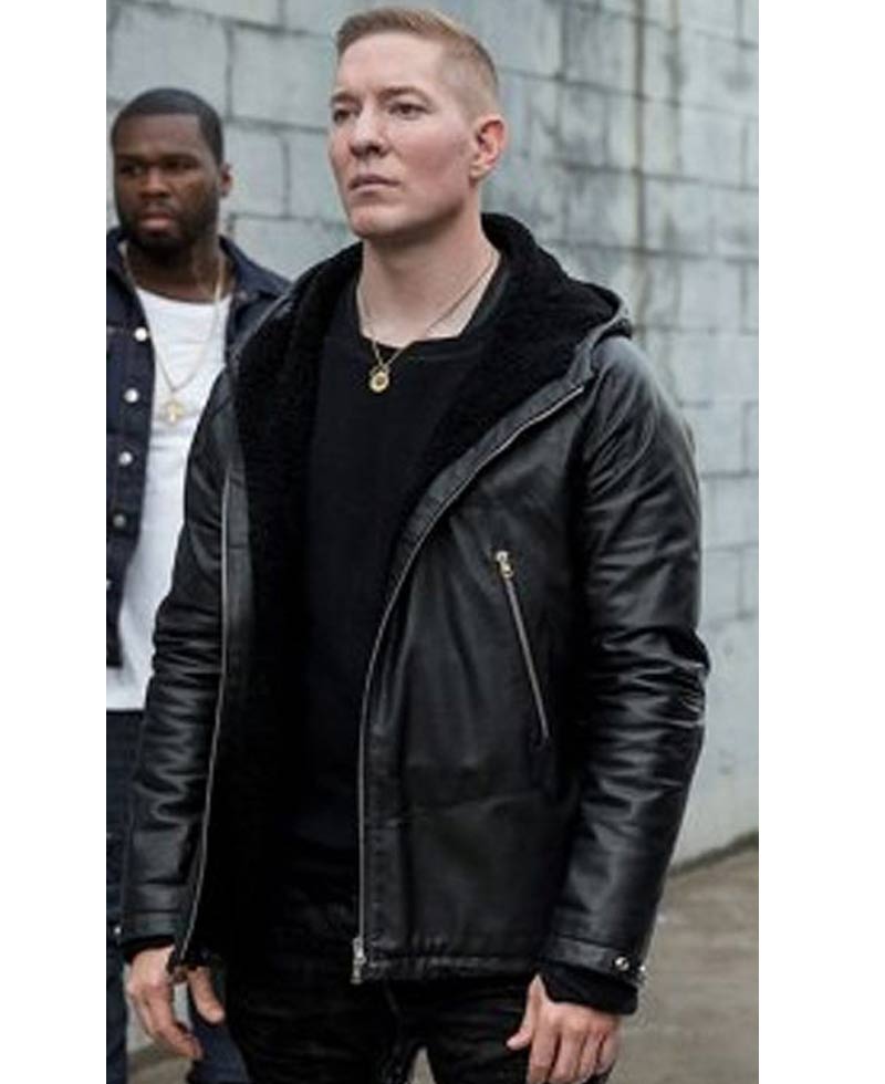 Power Tommy Egan Leather Jacket with Hoodie