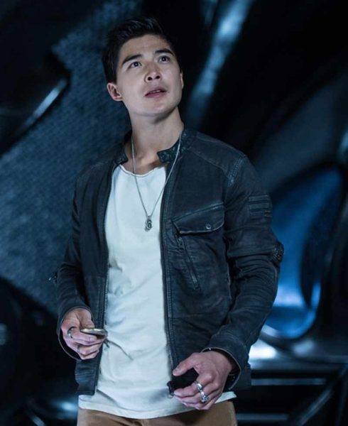 Power Rangers Ludi Lin Black Leather Jacket