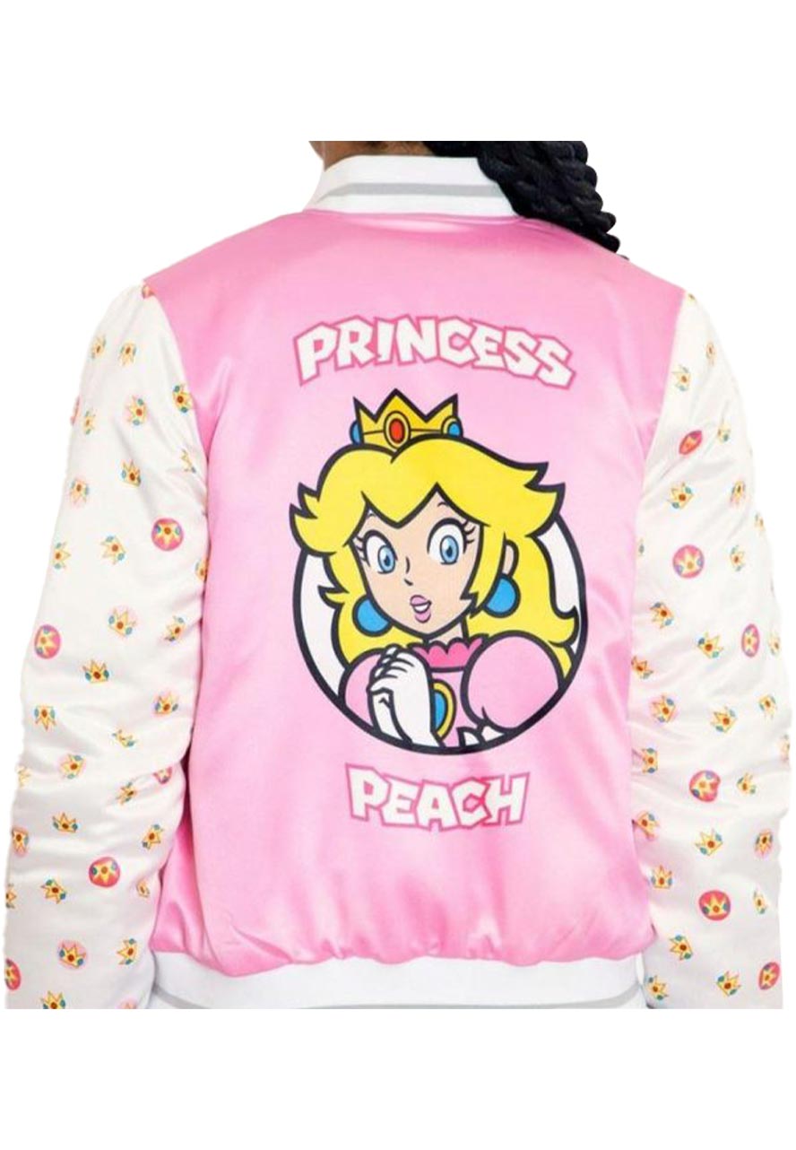 Princess Peach Shiny Bomber Jacket