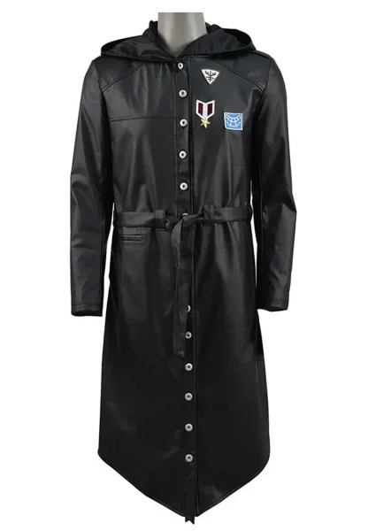 Pubg Leather Hooded Duster Coat