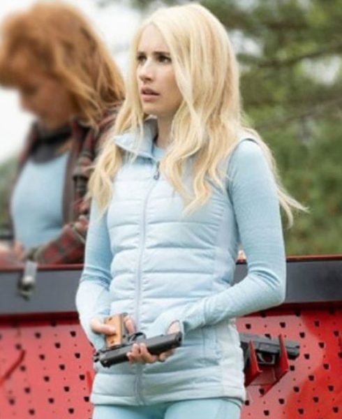 The Hunt Emma Roberts Blue Vest