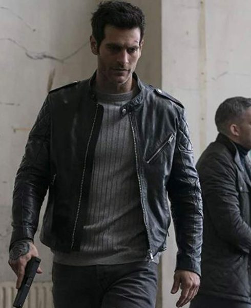 Quantico Alan Powell Motorcycle Leather Jacket