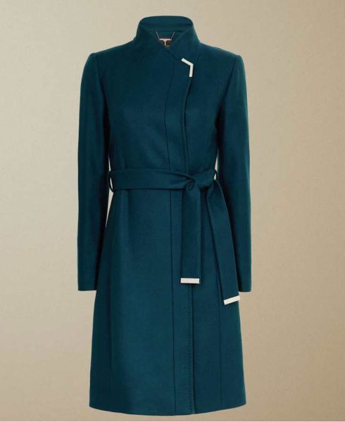 Rachael Leigh Cook Love Guaranteed Teal Coat