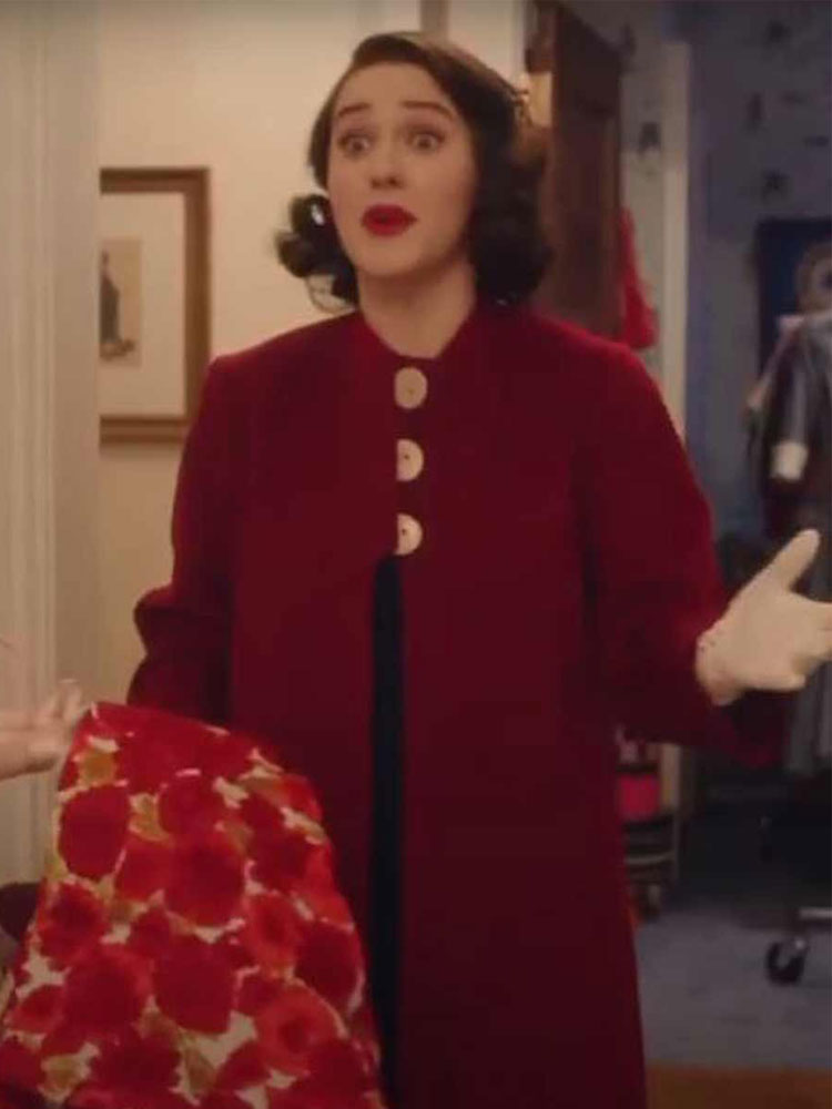 The Marvelous Mrs Maisel Season 04 Red Wool Coat