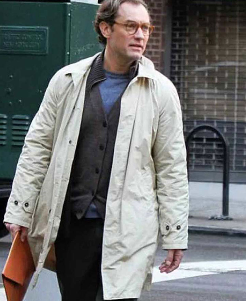 Jude Law A Rainy Day in New York Cotton Coat