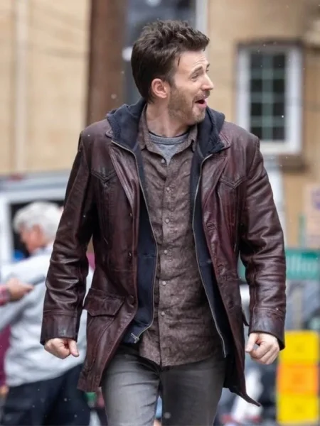 Red One 2023 Chris Evans Brown Jacket