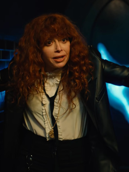 Russian Doll S2 Nadia Vulvokov Leather Coat