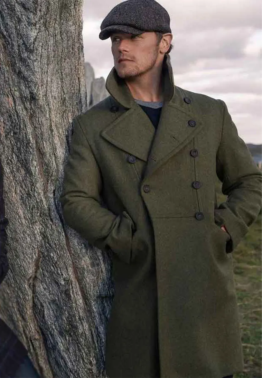 Men in Kilts A Roadtrip with Sam Heughan Double Breasted Coat