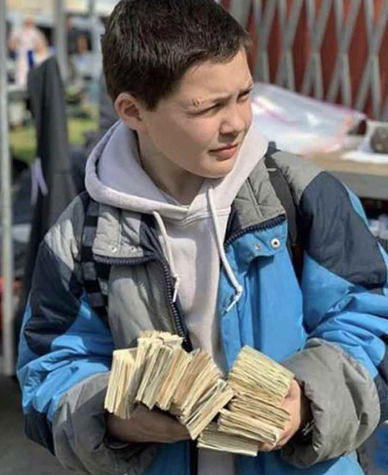 Samaritan Javon Walton Blue and Grey Jacket