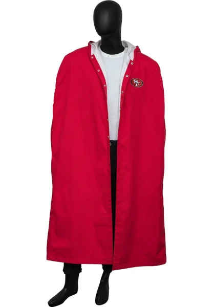 san francisco 49ers nfl sideline cape coat