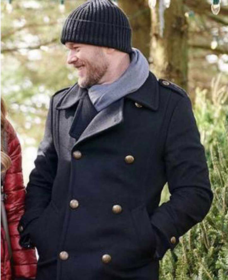 Aaron Ashmore Santa's Squad Black Peacoat